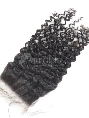 Brazilian Virgin Hair Lace Closure Water Wave Hair Natural Color[BLC04]