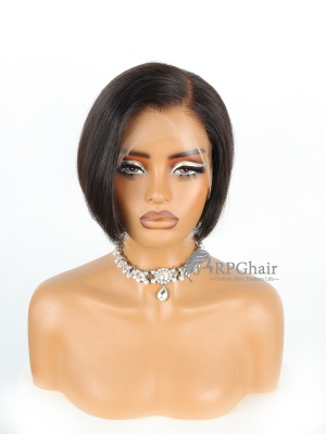 Brazilian Hair Short Bob 8in & 130% Density Lace Frontal Wig [CSL298]