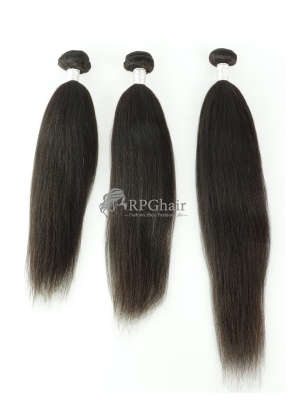 Natural Color Kinky Straight Indian Virgin Hair 3 Pcs Bundles [CSL261]