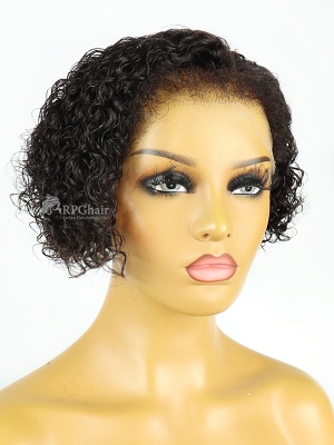 Kinky Edges Hairline Short Curly Pixie Cut BOB Lace Wig [BOB03]