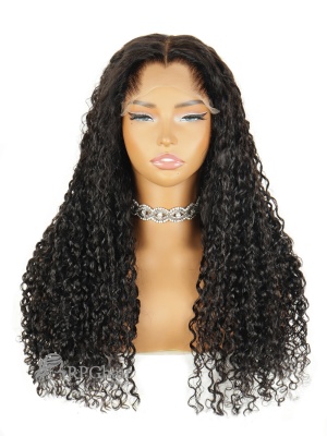 Loose Finger Coils 5x5 Glueless HD Lace & M Shape Lagos Hairline [LCW05]