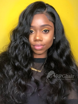 Pre-Plucked 360 Frontal Wigs Big Density Body Wave Brazilian Virgin Hair [LFW39]