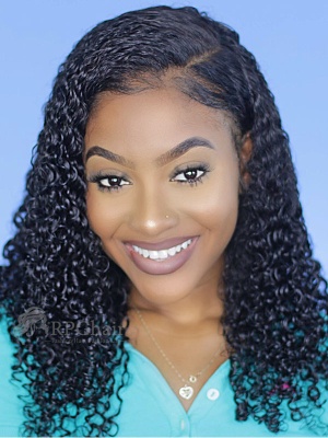 Tight Curly 360 Lace Frontal Wig Indian Remy Hair[LFW58P]