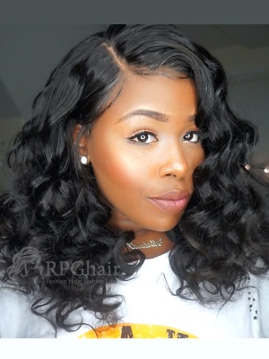 Big Density 360 Lace Frontal Wigs Body Wave Indian Remy Human Hair 