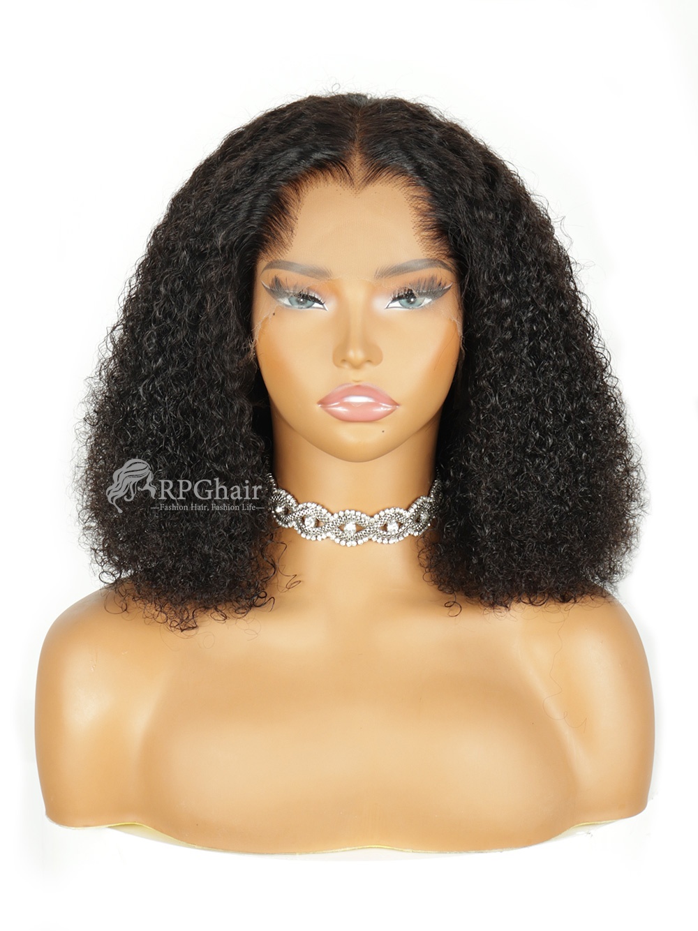 M Shape Lagos Hairline Trendy Curly Bob Minimalist 5x5 HD Lace Glueless Wig [LCW02]