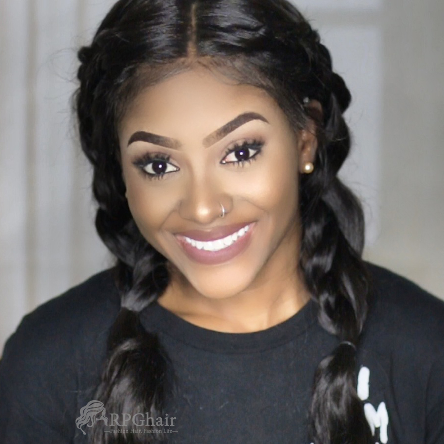 360 Lace Frontal Wigs Big Density Body Wave Brazilian Virgin Hair